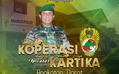 Gubernur Akademi Militer Beserta Keluarga Besar Akademi Militer Mengucapkan dirgahayu KOPERASI KARTIKA ANGKATAN DARAT “Kartika Bhinneka Daya”