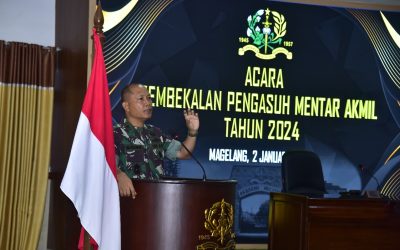 Dirdik Akmil Buka Pembekalan PengasuhResimen Taruna 2024