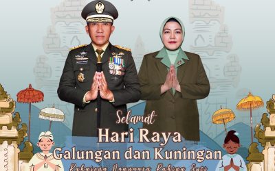 Gubernur Akademi Militer Beserta Persit Kartika Chandra Kirana PCBS Akmil dan Keluarga Besar Akademi Militer Mengucapkan Hari Raya Galungan dan Kuningan “Rahajeng Nyanggra Rahina Suci