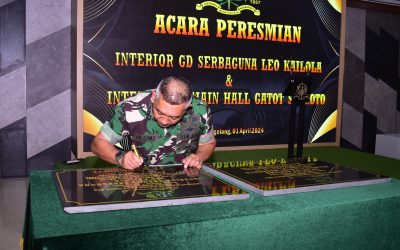 Gubernur Akmil Resmikan Renovasi Gedung Mainhall Gatot Soebroto dan Gedung Leo Kailola