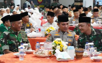 Gubernur Akmil Mendampingi Panglima TNI, Kapolri dan Menko PMK Buka Puasa Bersama