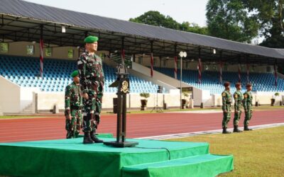 Kakordos Akmil Pimpin Upacara Bendera Minggu Pertama Bulan Agustus