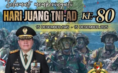 Gubernur Akademi Militer dan Keluarga Besar Akademi Militer Mengucapkan Selamat Memperingati Hari Juang TNI AD Ke 80